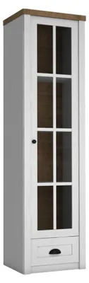 Image de Vitrine en bois blanc, style moderne et élégant