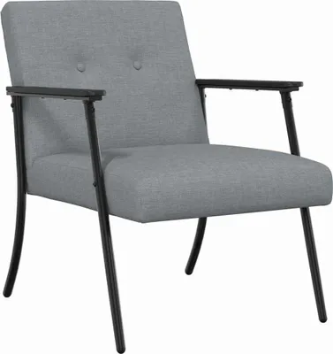 Immagine prodotto di vidaXL Poltrona in tessuto grigio chiaro