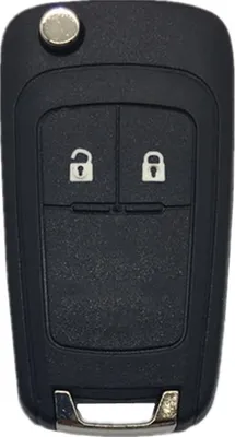 Produktbild von INF Klappbare Autoschlüsselhülle für Buick/Opel/Chevrolet 2 Tasten Schwarz