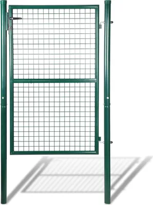 Zdjęcie produktu dla Jopassy brama ogrodowa brama ogrodowa stal ocynkowana zamykana 150x 100 cm , zielona