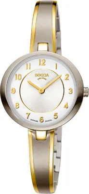 Immagine prodotto di Orologio Boccia da donna 3377-01 in puro titanio placcato oro, vetro zaffiro