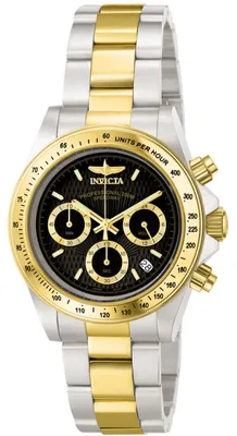 Produktbild von Invicta Speedway 9224 Herrenuhr - Quarzwerk - Edelstahl mit schwarzem Zifferblatt - 39 mm