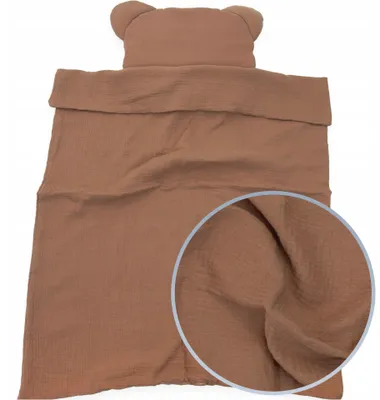 Obrázek produktu pro Kerstin Mušelínová deka 75x100 cm s polštářkem Medvídek