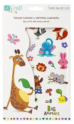 Produktbild von Im Dunkeln leuchtende Tier-Tattoos, 2 Bögen – Dalprint