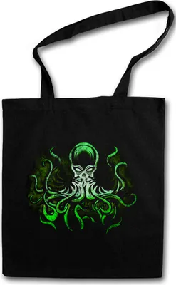 Produktbild von Urban Backwoods Green Cthulhu, Stofftasche, Farbe: Schwarz