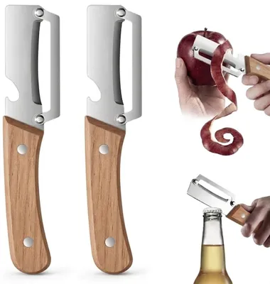 Produktbild von Multifunktionaler Gemüseschäler - 2 in 1 Kartoffelschäler - Küchenhelfer - 2 Stück