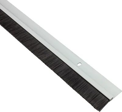 Produktbild von ALU Türbodendichtung Bürstendichtung Gummidichtung Dichtungsbürste Türdichtung Weiss Bürste