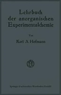 Obrázok produktu pre Lehrbuch der anorganischen Experimentalchemie