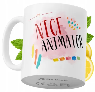 Produktbild von Lustige Tasse für Animatoren - Kaffee- oder Teetasse mit witzigem Textdesign - ideal für Geburtstage, Namenstage, Feiertage und besondere Anlässe. Hochwertige Tasse für Zuhause, Büro und Arbeit. Farbe: Weiß, 330 ml.