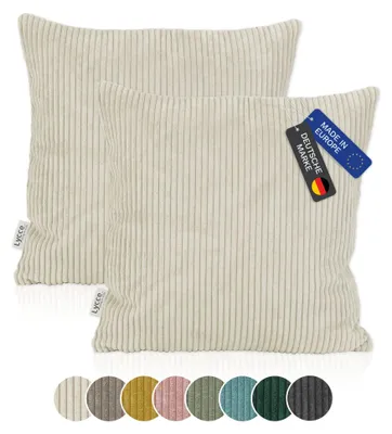 Obrázok produktu pre Dva vankúšové poťahy, materiál: tkanina CORD (50 x 50 cm) - vyrobené v EÚ