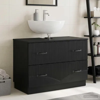 Produktbild von Maison Exclusive - Waschbeckenschrank HOORN Schwarz 82 x 41 x 56 cm Holzwerkstoff
