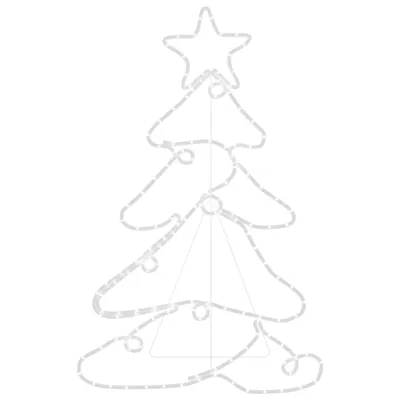 Image de Figurine d'arbre de Noël avec 144 LED 88x56 cm