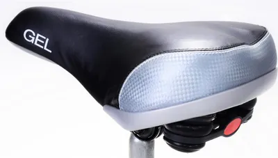Produktbild von Filmer 47.053 Gel Fahrrad Sattel Sport & MTB Fahrradsattel - schwarz/silber oder schwarz inkl. Sattelkloben