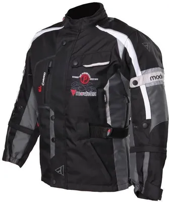 Produktbild von Modeka El Chango Kinder Motorrad Textiljacke, schwarz/grau, 140