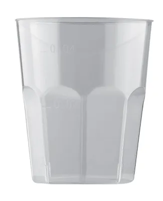Produktbild von 50 Mehrweg Schnapsgläser Likörglas Schnaps Becher transparent 20 -40 ml 4cl Wiederverwendbar Kunststoff Shot