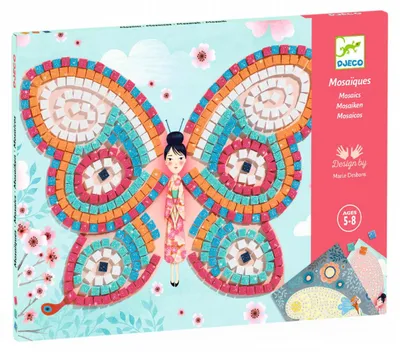 Image de Jeu créatif mosaïque Papillons, Djeco