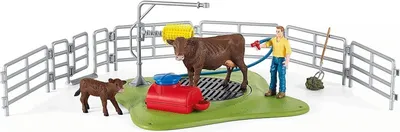Produktbild von Schleich Farm World Kuh Waschstation, Spielfigur