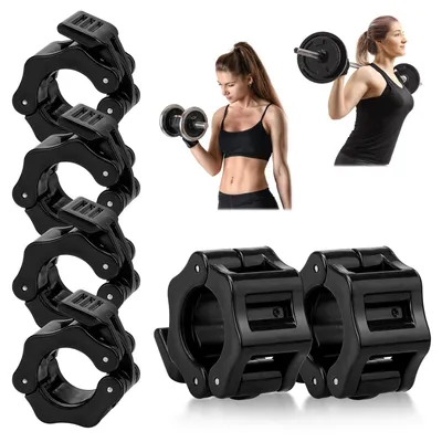 Produktbild von Hantelklemme Federverschluss Hantelschraube - 30 mm - Nylon und ABS - 6 Stück