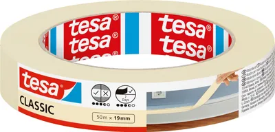 Productafbeelding van tesa® 52803-00000-01 Schilderstape Classic - 50 m x 19 mm, beige