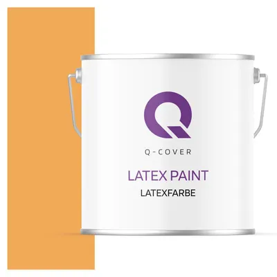 Produktbild von Latexfarbe 5 L Klementine Innenfarbe Wandfarbe Deckenfarbe Klasse 3 Mattfarbe Scheuerfest Hohe Deckkraft