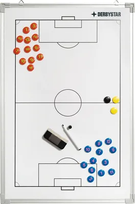 Obrázok produktu pre DERBYSTAR Taktiktafel Fußball v23, Gr.45 x 30 cm, weiss