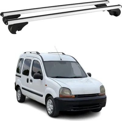 Produktbild von Dachträger Grundtäger für Renault Kangoo mk1 1997-2007 75kg Alu Silber 2 tlg