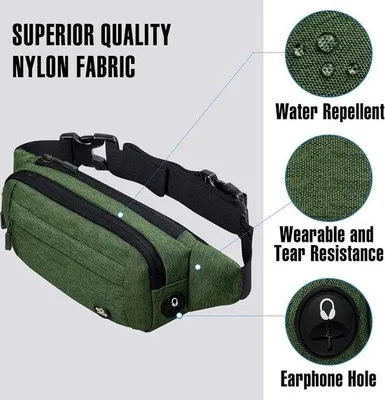 Produktbild von Famanu Sporttas modische Bauchtasche - Grün, S