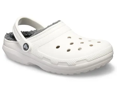 Produktbild von crocs Classic Lined Clog Weiß / Grau Croslite Größe: 48/49 Normal