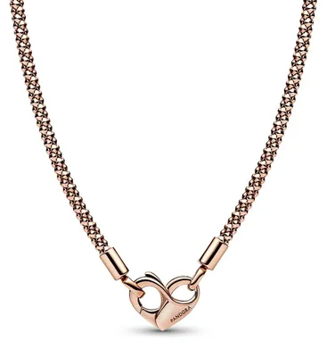 Produktbild von Pandora Moments Gliederhalskette mit Nieten 382451C00-45 Damenhalskette