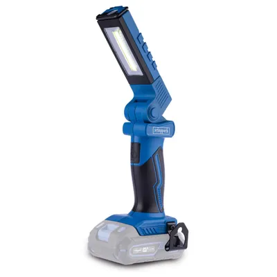 Produktbild von Scheppach Akku-Arbeitsleuchte C-WL20-X | 300 lm | 270° drehbarer sowie 180° schwenkbarer | Stufen einstellbarer Leuchtenkopf | bis 16 std. | 20V IXES