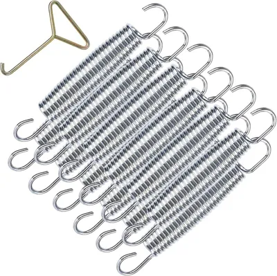 Produktbild von Trampolinfedern, 10 Stück, 140 mm, mit Federzieher – Ersatzfedern – Trampolinzubehör