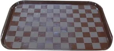 Produktbild von Tablett (Quadrate) 49x35cm aus Kunststoff - Varianten- oder Farbmix