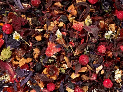 Produktbild von Früchteteemischung Erdbeer-Cassis-Heidelbeere aromatisiert