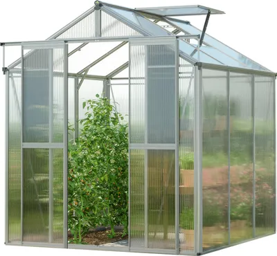 Produktbild von GFP Gewächshaus Picco 3 - Aluminium-Rahmen - 179x195 cm - 8 mm Polycarbonat-Platten