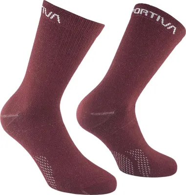 Immagine prodotto di Calzini da trekking in Lana - Calzini da trekking in Lana per escursioni in montagna - La Sportiva, taglia: M, colore: R25W04-Redwood/Chalk