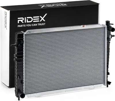 Produktbild von RIDEX 470R0439 Kühler Wasserkühler Motorkühler für HYUNDAI TUCSON (JM) für KIA SPORTAGE (JE, KM)
