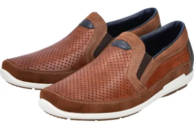 Produktbild von Rieker Herren Echtleder Slipper braun, Herren:46 EU