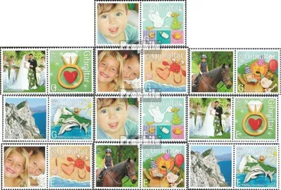 Produktbild von Briefmarken Gibraltar 2007 Mi 1224-1233 mit Zierfeld (kompl.Ausg.) postfrisch Grußmarken