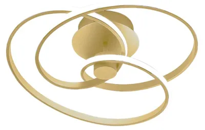 Zdjęcie produktu dla Lampa sufitowa Diva P/P Gold – 42 W, 3000 K, 2000 lm, LED, z aluminium i opalowego silikonu, z możliwością ściemniania, fazowana – Gealuce