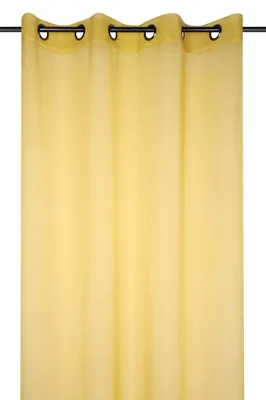 Verdunkelungsvorhang mit Ösen, 135x260 cm, Gelb, 1 Stück