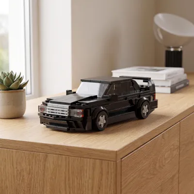 Produktbild von BlockBuddie™ MOC Klemmbaustein Rennwagen E190 EVO Supersportwagen Bausatz 458 Teile Bausteine Spielzeug Jungen Garage, KI-generiertes Bild