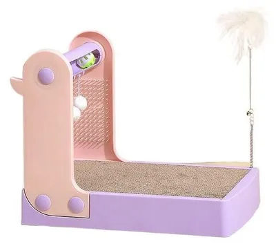 Image de Arbre à chat et tapis de jeu en carton ondulé