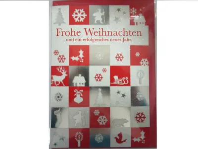 Produktbild von Weihnachtskarte Motiv Schneeflocken Grußkarte Weihnachten