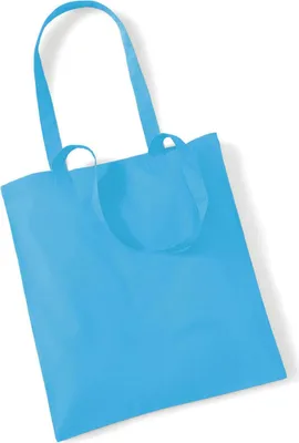 Produktbild von Westford Mill W101 | Bag for Life - Long Handles Einkaufstasche - 38 x 42 cm - Farbe: Surf Blue - Größe: One Size