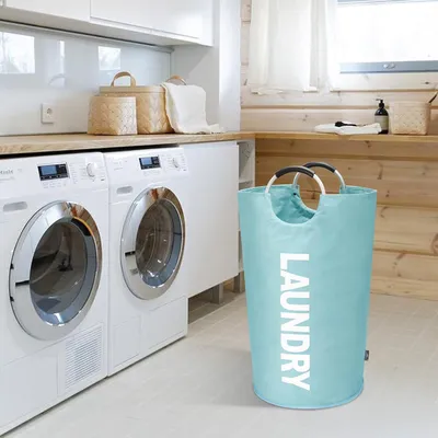 Produktbild von Klapbare Waschmaschine - 90L Großer Waschzuber - Hellblau