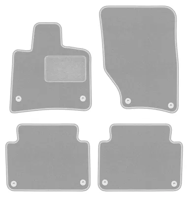Produktbild von Velours-Fußmatten für Audi Q7 I 4L 2005-2015 (SUV) – 4-tlg, Grau, passgenau – Wielganizator OSLO