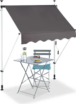 Immagine prodotto di tenda a pinza relaxdays grigio 150,0 x 120,0 cm