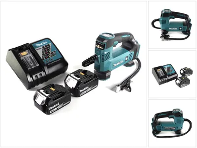 Immagine prodotto di Compressore a batteria Makita DMP 180 RT 18 V 8,3 bar + 2x batterie 5,0 Ah + caricabatterie