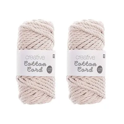 Immagine prodotto di 2 matassine di corda di cotone da 25 m - Ecru