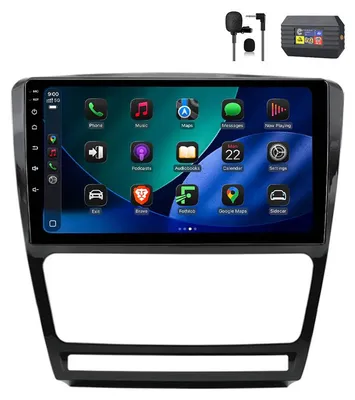 Obrázok produktu pre 10" Android Autorádio 64GB pre Škoda Octavia 2008-2013 Carplay Android Auto Navigácia Bluetooth